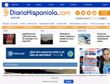 Tablet Screenshot of diariohispaniola.com